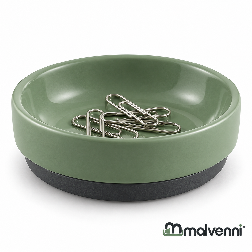 Malvenni Magnetic Paper Clip Holder