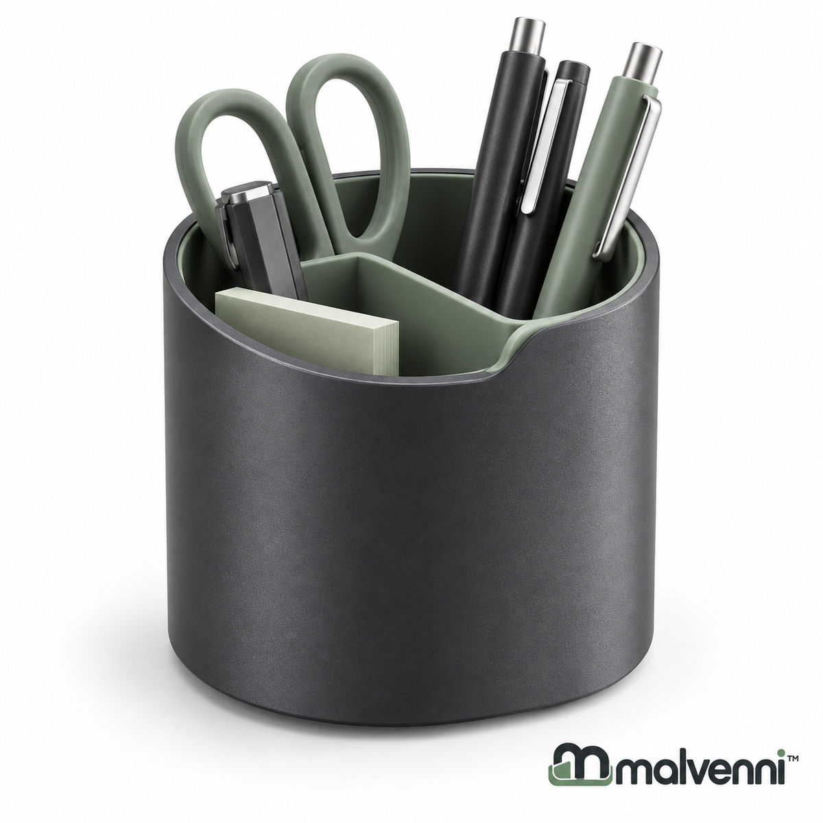 Malvenni Modern Divided Pen Cup Organizer