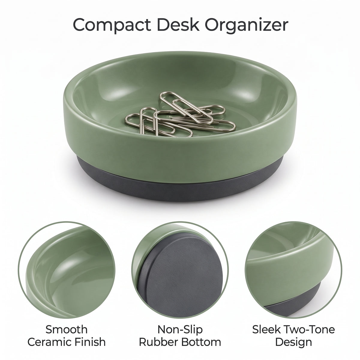 Malvenni Magnetic Paper Clip Holder