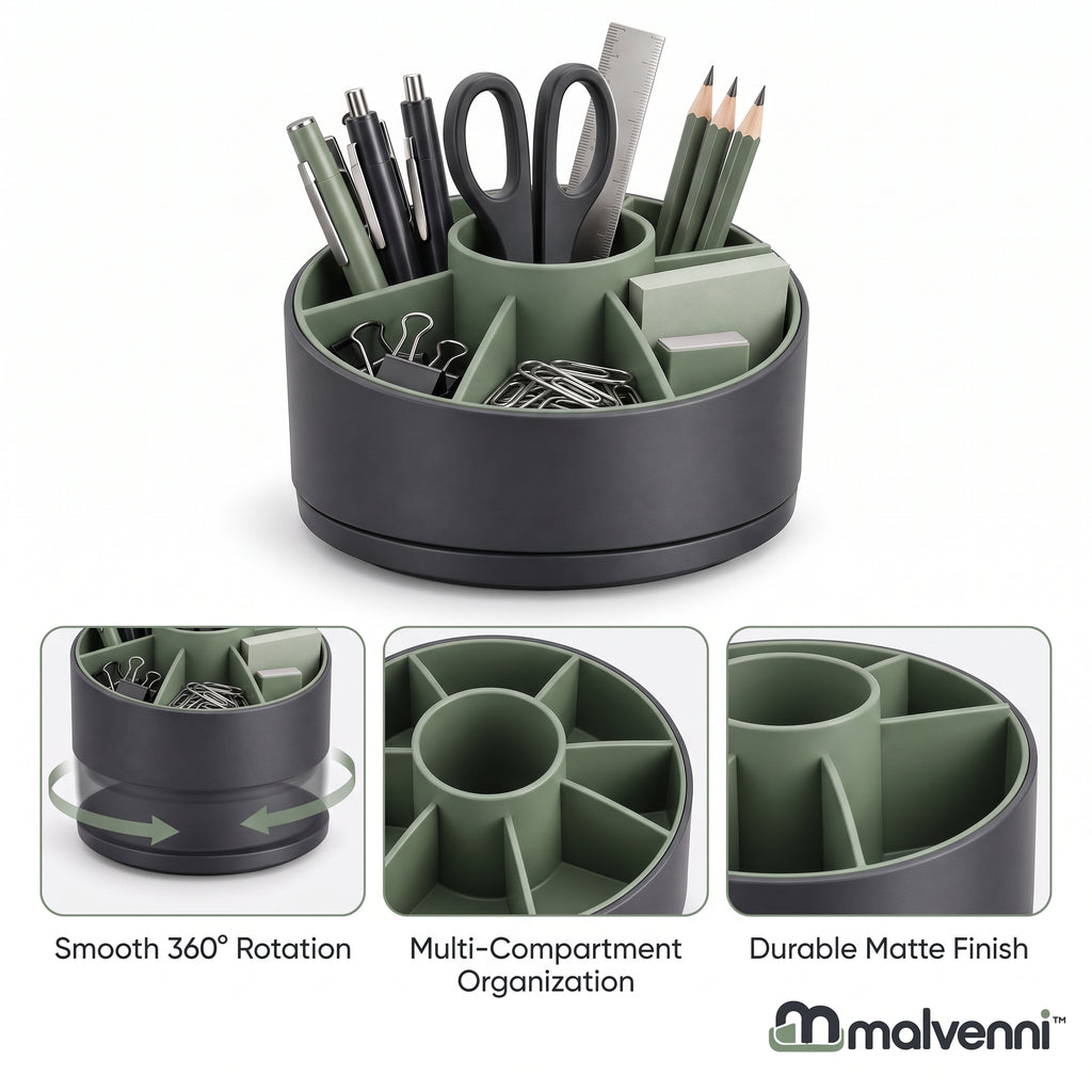 Malvenni Rotating Stationery Caddy