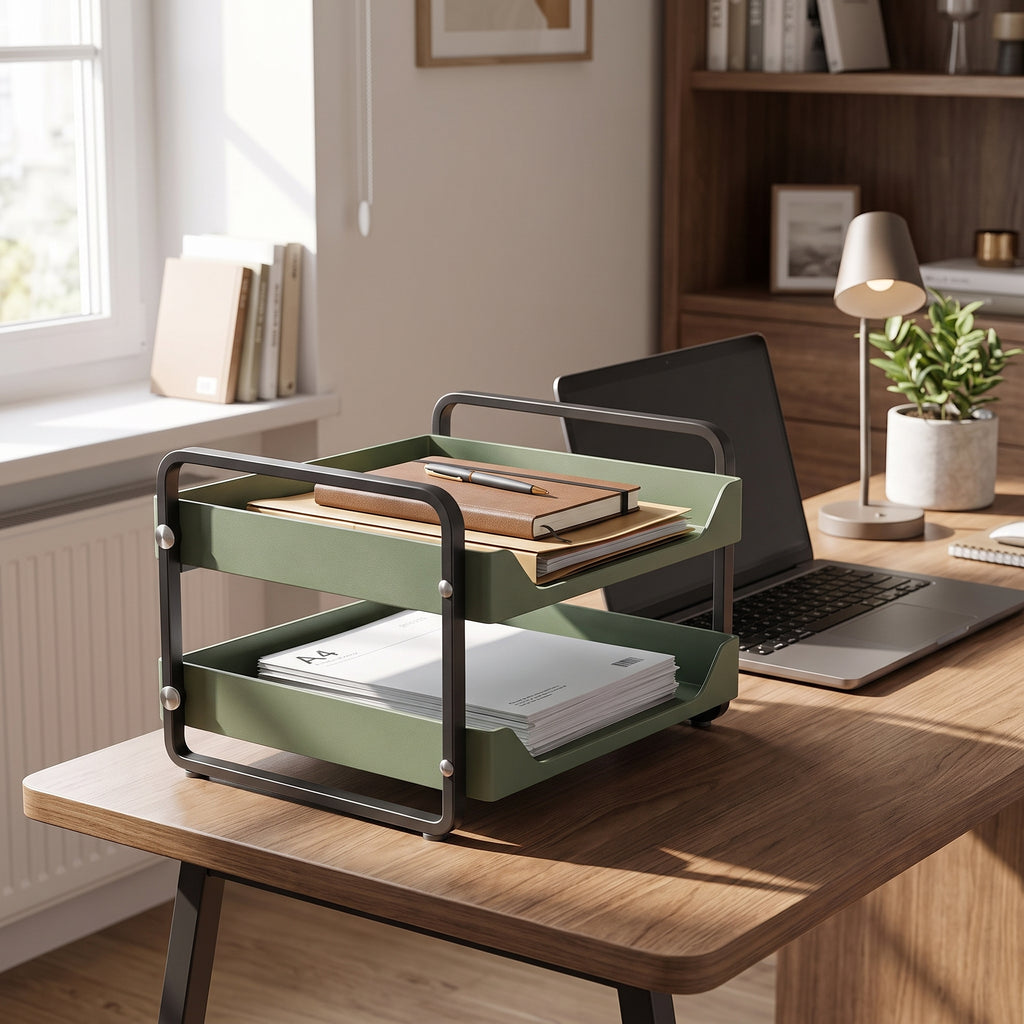 Malvenni Two-Tier Letter Tray Organizer