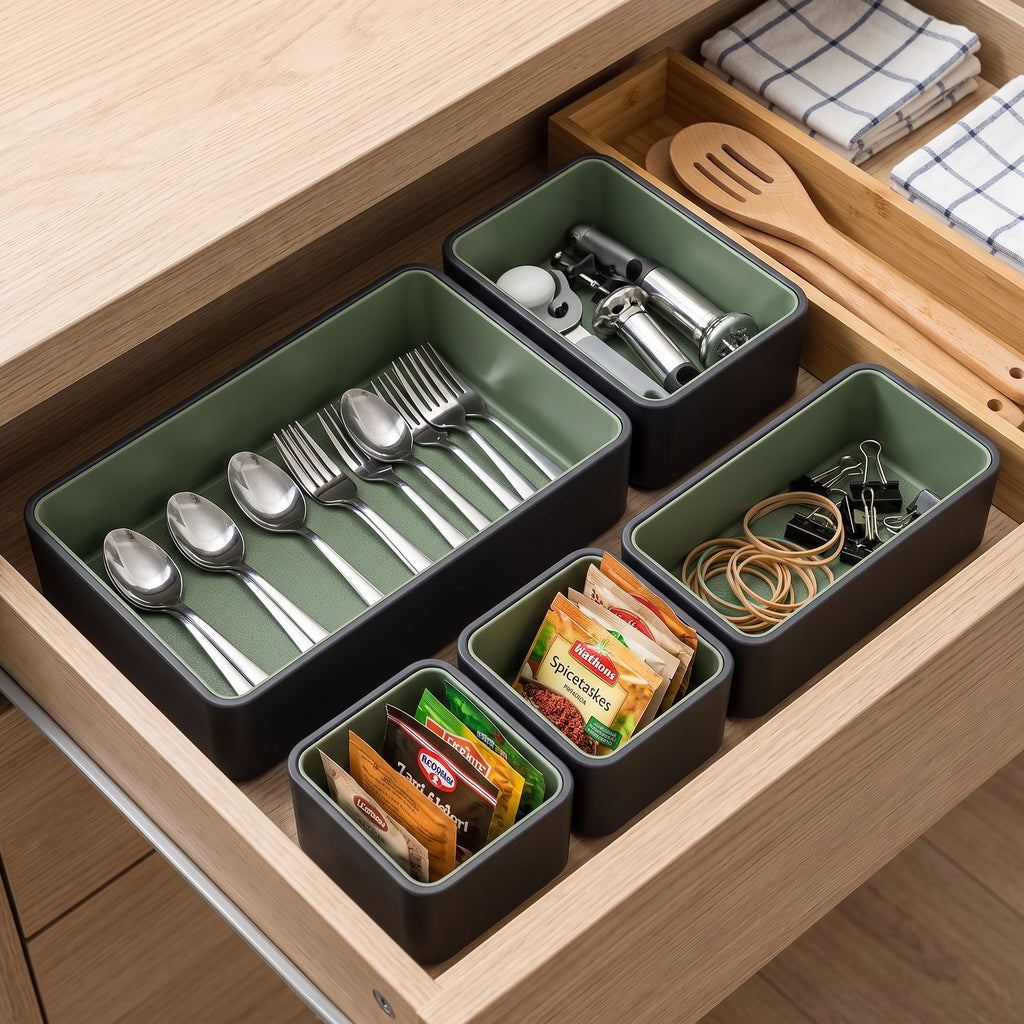 Malvenni Modular Drawer Organizer Bins