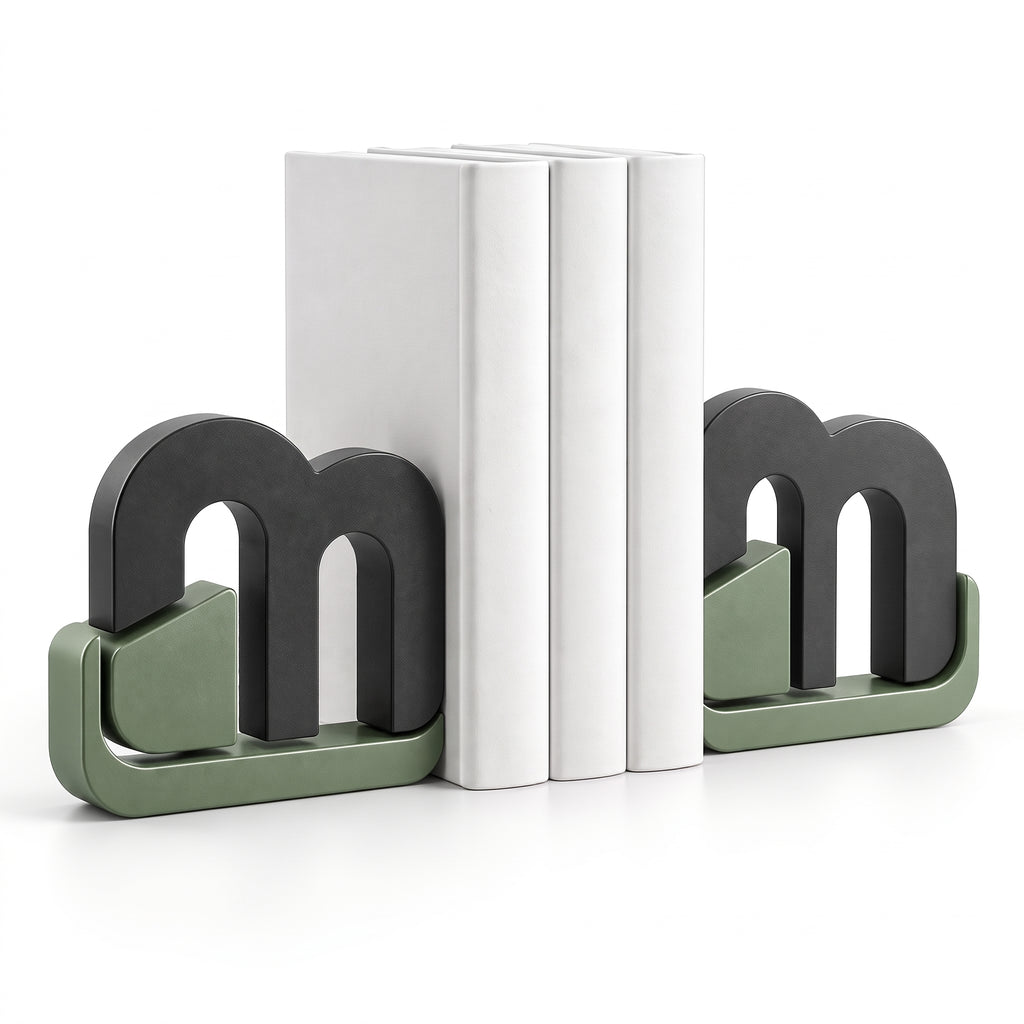 Malvenni Geometric Metal Bookends