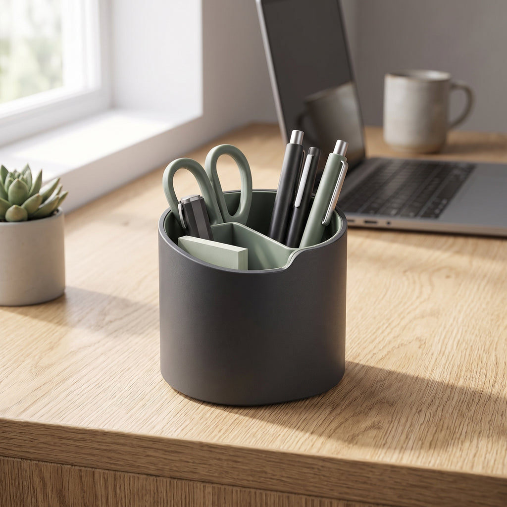 Malvenni Modern Divided Pen Cup Organizer
