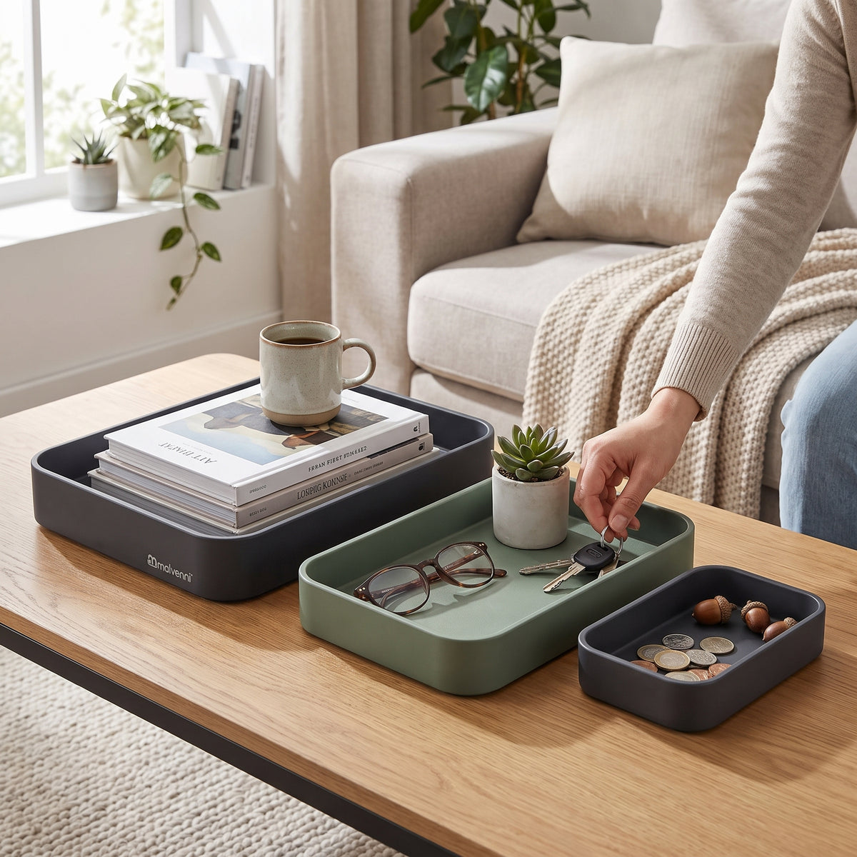 Malvenni Nesting Desk Tray Set